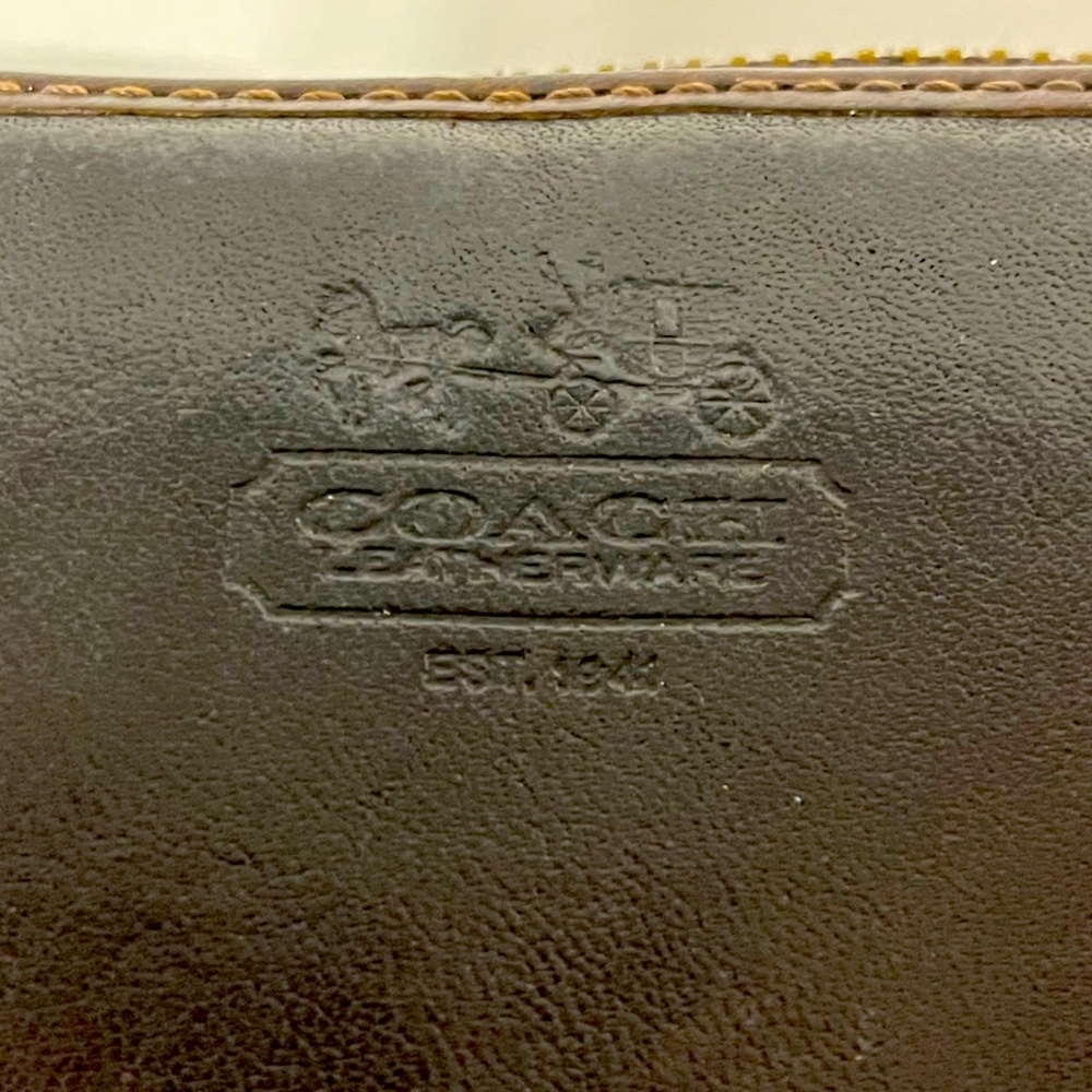 Coach Leather Zip-Around Wallet - Picture 5 of 9